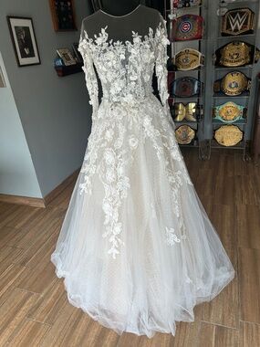 Otilia Ivory Bridal Gown 'Clara'  Size 10